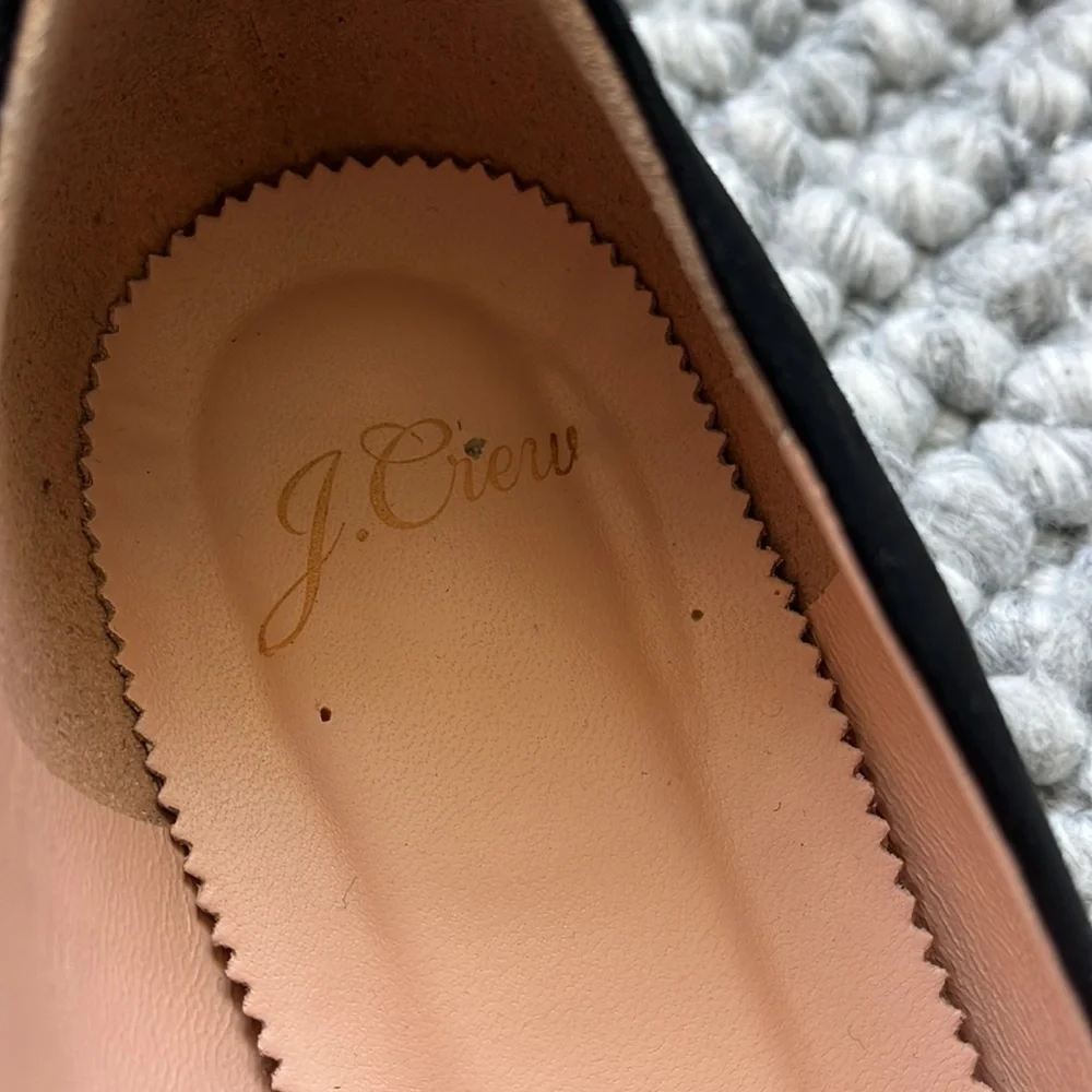 J. Crew Black Pointed Toe Flats
